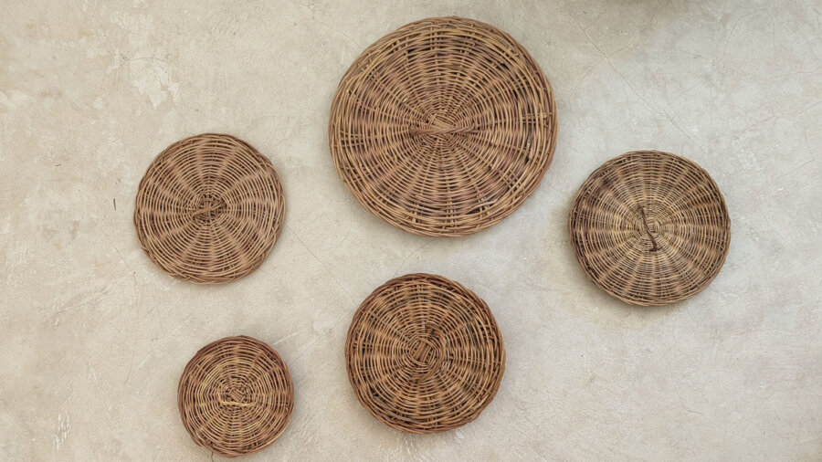 Set de platos Mimbre